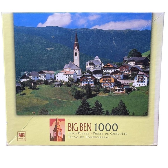Big Ben 1000 Piece Puzzle Gadertal Valley South Tyrol Italy SEALED 2004 - Picture 4 of 10